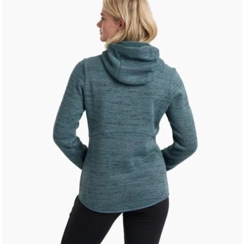 Kuhl Ascendyr Hoody Mineral Blue Full Zip Fleece Hoodie Sz Large #4376